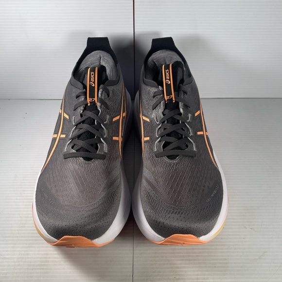 ASICS Gel Nimbus 27 - Black and Orange Running Shoes - Picture 2 of 8